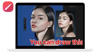 How to draw Realistic Digital Painting digitalart infinitepainter [upl. by Suiramaj]