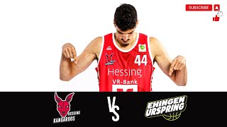 Hessing Kangaroos vs Team Ehingen Urspring 10 Spieltag  ProB Saison 202324 [upl. by Citron]