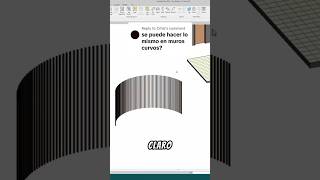 Cómo hacer un lambrin de madera curvo en Revit  Modelado Revit [upl. by Piggy]