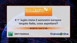 Il 1° luglio inizia il semestre europeo targato Italia cosa aspettarsi [upl. by Dubenko]