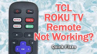 TCL Roku TV Remote Not Working  No Pairing Button or Power ButtonVolume Not Working [upl. by Utica]