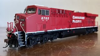 CP ES44AC Sound Demo Athearn Genesis Review [upl. by Akehsar]