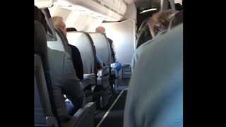 Passenger captures the moment flight was told to quotbrace for impactquot [upl. by Nath733]