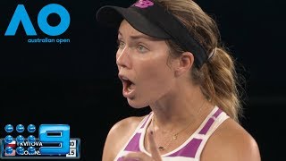 AO Highlights Kvitova v Collins SemifinalsDay 11  Wide World Of Sports [upl. by Anaihk595]