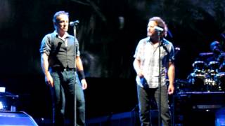 Bruce Springsteen w Eddie Vedder My Hometown  Wrigley Field 9812 [upl. by Eniale]