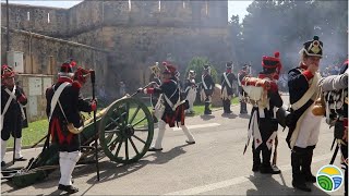 Hundreds witness the Battle of Castillo de la Duquesa [upl. by Nalym]