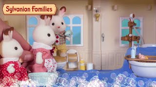 Bathtub Mayhem 🛁 Toy Play  Sylvanian Families [upl. by Nnav]