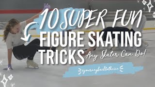 10 FUN FIGURE SKATING TRICKS ANY SKATER CAN DO⛸journeybacktotheice [upl. by Annovaj]