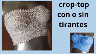 COMO TEJER A CROCHET CROP TOP VERANO 2024 facil [upl. by Danita]