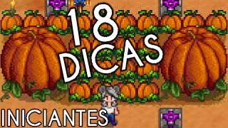 18 Dicas para Iniciantes  Stardew Valley [upl. by Hovey293]