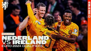 QUALIFICATION EURO2024 SECURED 🦁  Highlights Nederland  Ireland 18112023 [upl. by Fen532]