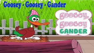 Goosey Goosey Gander Kids Songs  Nursery Rhyme For Children [upl. by Ettenoj]