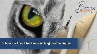 How to Use the Indenting Technique in Your Coloured Pencil Artwork  Top Tips [upl. by Yrrad]