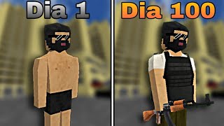 SOBREVIVÍ 100 DÍAS en un APOCALIPSIS ZOMBI en SURVIVALCRAFT 2 en MODO CRUEL [upl. by Kellsie]