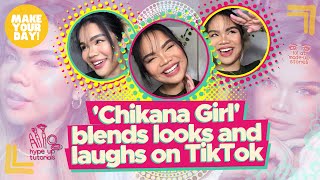 Chikana Girl blends looks and laughs on TikTok  Make Your Day [upl. by Eanad307]