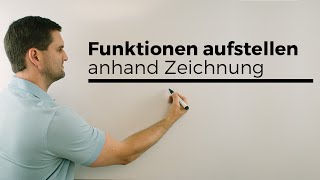 Funktion aufstellen anhand einer GraphikZeichnung Steckbriefaufgabe Rekonstruktion [upl. by Barnard41]