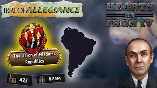 I UNITED SOUTH AMERICA as CHILE In Hoi4 Trial of Allegiance [upl. by Lawry451]