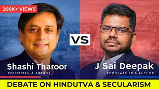 J Sai Deepak Vs Shashi Tharoor  Best Debate ever  Decolonisation amp Secular State  Tharoor Shocked [upl. by Yesor]