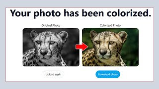 How to Colorized Black amp White photo for Free with AI Tools [upl. by Ahsytal862]