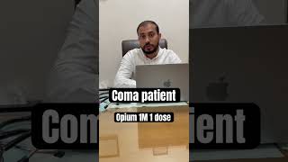 Coma patient k liye homeopathy youtube  alternativemedicine youtubeshorts Opium 1M dose [upl. by Mukul]