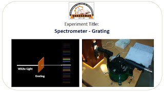 Spectrometer Grating Experiment [upl. by Fina710]