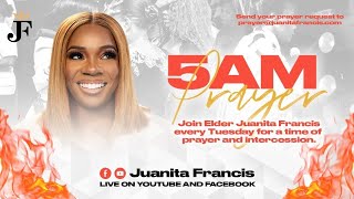 5 AM PRAYER  ELDER JUANITA FRANCIS [upl. by Aiuqram]