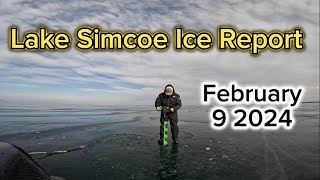 Lake Simcoe Warm Front Ice Report February 9 2024 [upl. by Zacharia749]