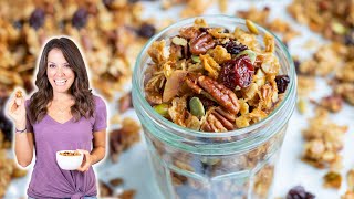 Healthy Homemade Granola with a Tip for Big Clusters [upl. by Salvador70]