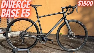 NEW 2021 SPECIALIZED DIVERGE BASE E5 “ONLY 1300” THE BEST STARTING BIKE OUT ROADGRAVEL [upl. by Gnemgnok]