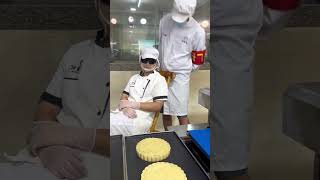 Work In The Mooncake Factory Is So Relaxing How To Apply food mooncake chinesefood cake [upl. by Mian]