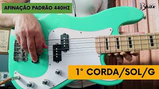 AFINADOR DE BAIXO ONLINE 4 CORDAS  Afinando o Baixo Bass Tuner [upl. by Bagley]