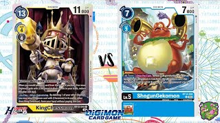 DIGIMON TCG KingChessmon Black vs ShogunGekomon Blue [upl. by Ardith]