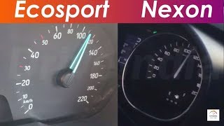 2018 Ford Ecosport 15 vs Tata Nexon 12 Petrol  060 0100 Acceleration test [upl. by Humo]