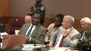 Young Thug jams to Halftime while in court gets a chuckle from attorney Brian Steel [upl. by Singh858]