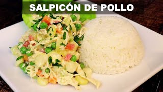 SALPICÓN DE POLLO  Cómo preparar salpicón de pollo  Recetas Peruanas  Sabroso [upl. by Llerdnam]