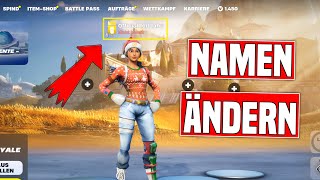 Fortnite NAMEN ÄNDERN Tutorial  Neuen Namen erstellen Fortnite [upl. by Aurelio]