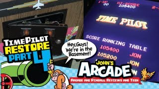 Time Pilot Arcade Restore Part 4  Centuri Konami  How to restore a coin door and so much more [upl. by Nevarc]