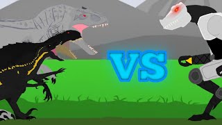 Indominus rexIndoraptor and Scorpius rex vs BradXLMade by me  AUTO RPG Anything [upl. by Egag]