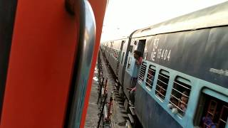 Chandigarh Lucknow Express arriving at ambala cantt junction slowly [upl. by Aleron617]