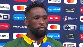 Great words from Siya Kolisi as he speaks after South Africas epic victory over France [upl. by Ahsinev]