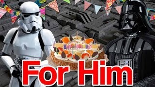 Darth Vader and Stormtrooper  For Him   HAPPY BIRTHDAY [upl. by Desdamona623]