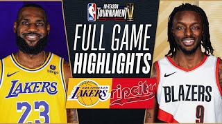 LAKERS at TRAIL BLAZERS  NBA INSEASON TOURNAMENT 🏆  FULL GAME HIGHLIGHTS  November 17 2023 [upl. by Ynahirb]