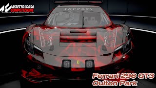 ACC Setup Guide Ferrari 296 GT3 Stable Race Setup  Oulton Park [upl. by Monetta416]