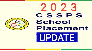 CSSPS SCHOOL PLACEMENT 2023 [upl. by Lehcim]