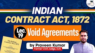 Void Agreements  Indian Contract Act 1872  Target judiciary [upl. by Lemahs]