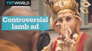 Hindus are angry after ad features their god Ganesha eating lamb [upl. by Sadick805]