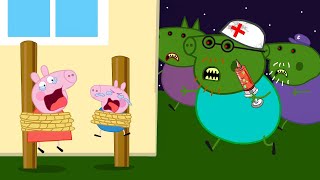 Zombie Apocalypse Zombies Appear At The Peppas House 🧟‍♀️  Peppa Pig Funny Animation [upl. by Oaht421]