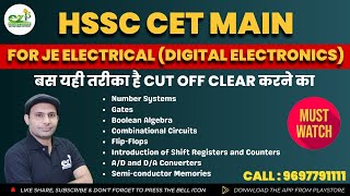 HSSC CET Mains JE Electrical 2023 कैसे करें Digital Electronics hssccet2023 je [upl. by Mckay]