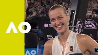 Petra Kvitova oncourt interview SF  Australian Open 2019 [upl. by Ayotas991]