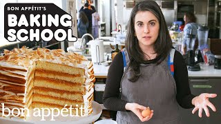 Claire Teaches You Cake Baking Lesson 1  Baking School  Bon Appétit [upl. by Yellhsa]